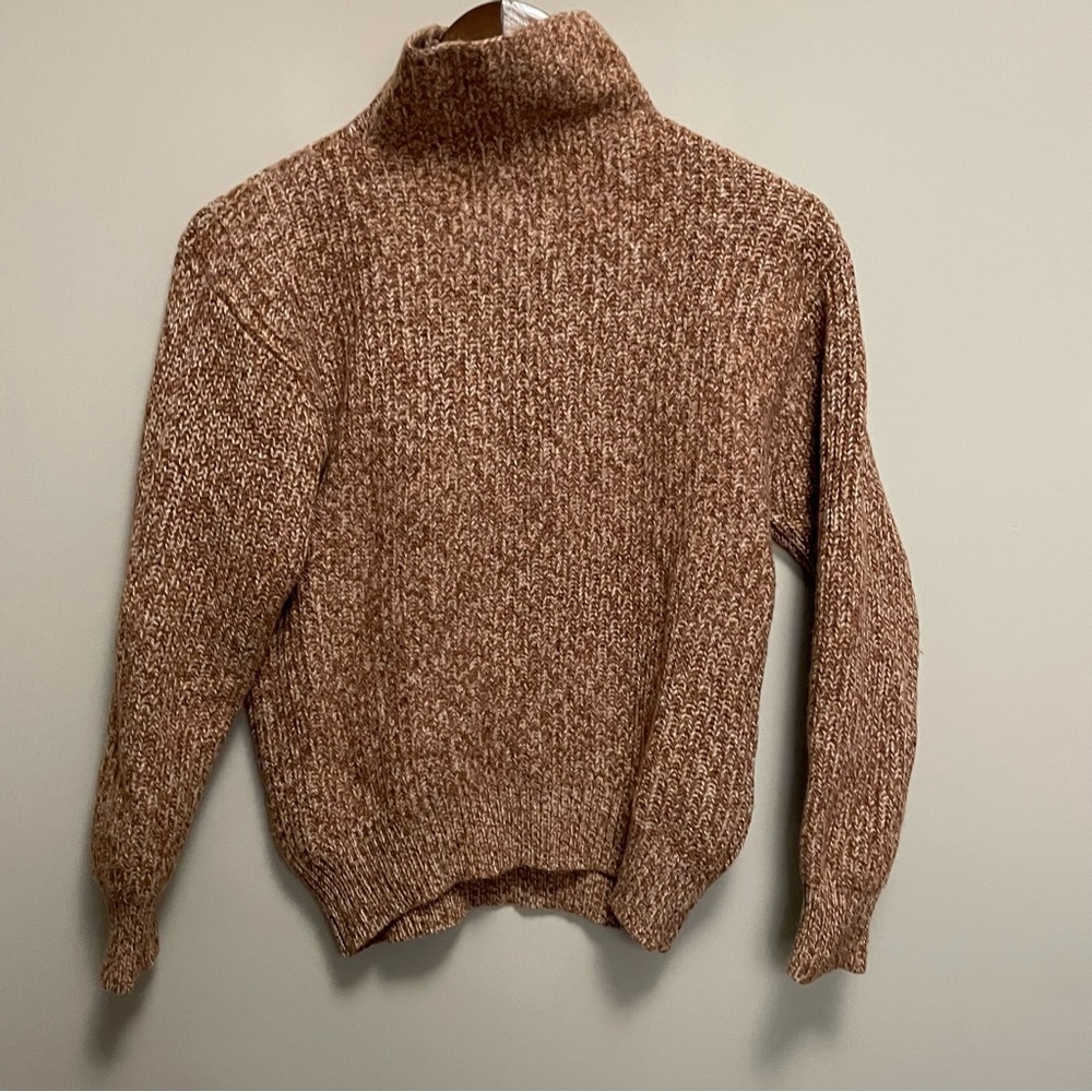 Wilfred Brown Cowl Neck Sweater